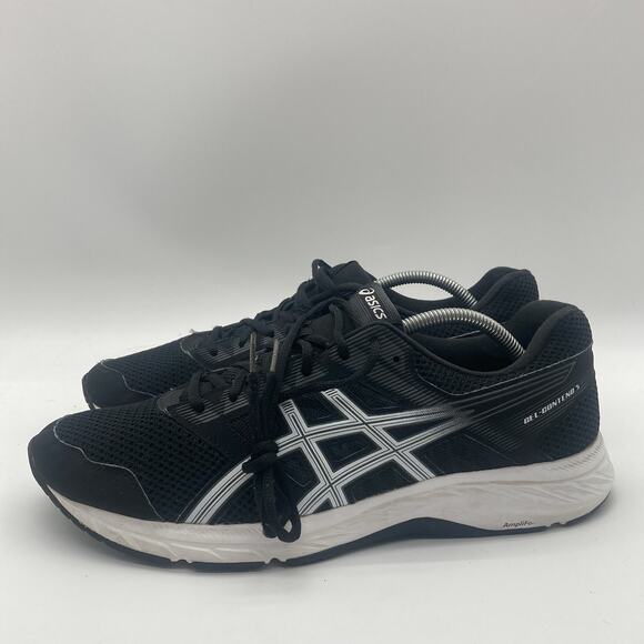 Mens Size 11.5 Asics Gel Contend 5 Running Black Athletic Performance 1011A256 - Picture 4 of 9